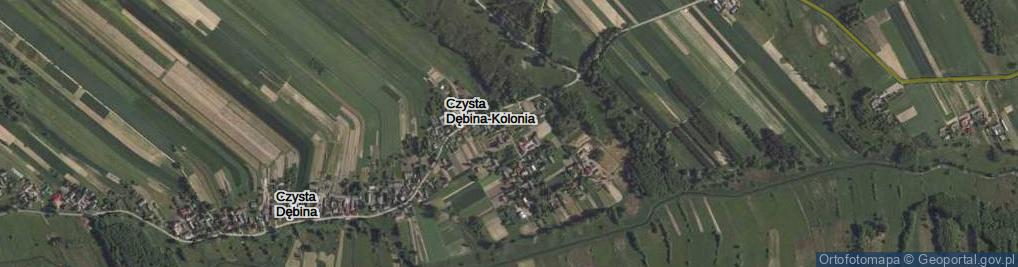 Zdjęcie satelitarne Czysta Dębina-Kolonia ul.